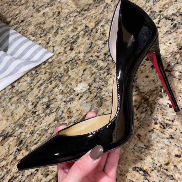 Iriza 100 Black Patent Heels - Picture 5 of 11